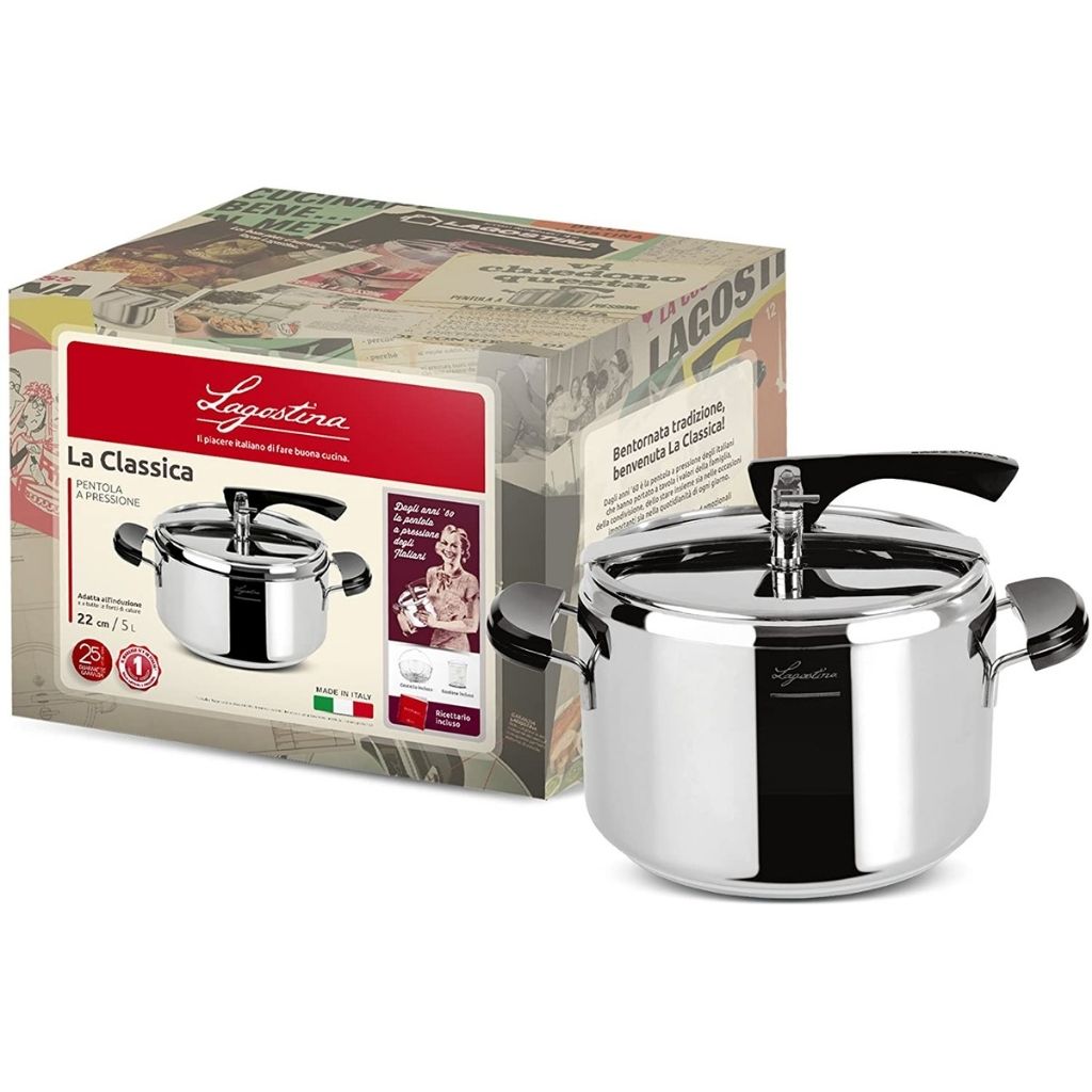 Pentola A Pressione Prestige 4L - Per Induzione In Alluminio Argento