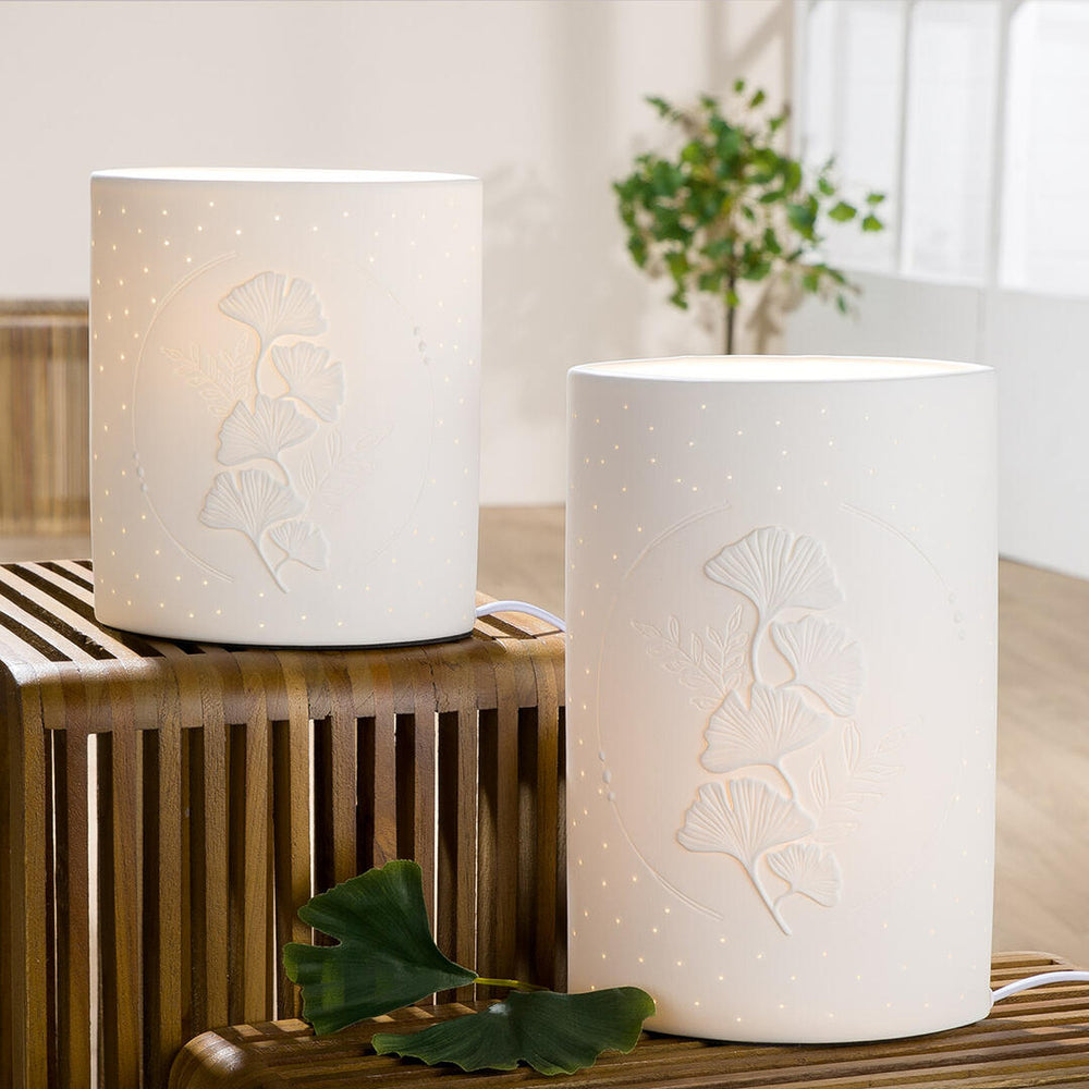 Lampada Gilde - foglie ginkgo