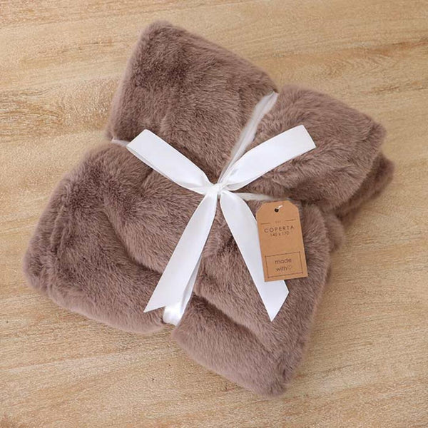 Plaid Innovaliving Furry - marrone