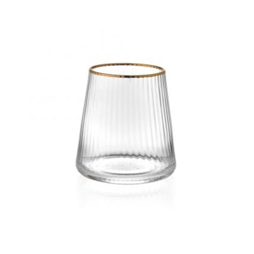 Bicchiere Evviva Reale filo oro - 6 pezzi
