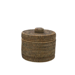 Contenitore c/coperchio H&H Rattan