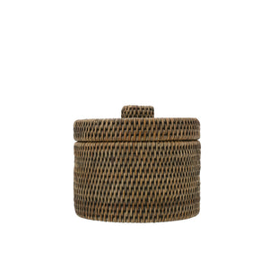 Contenitore c/coperchio H&H Rattan