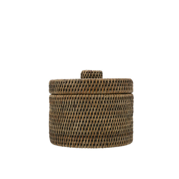 Contenitore c/coperchio H&H Rattan