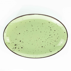 Piatto ovale Weissestal Cottage 38cm - green