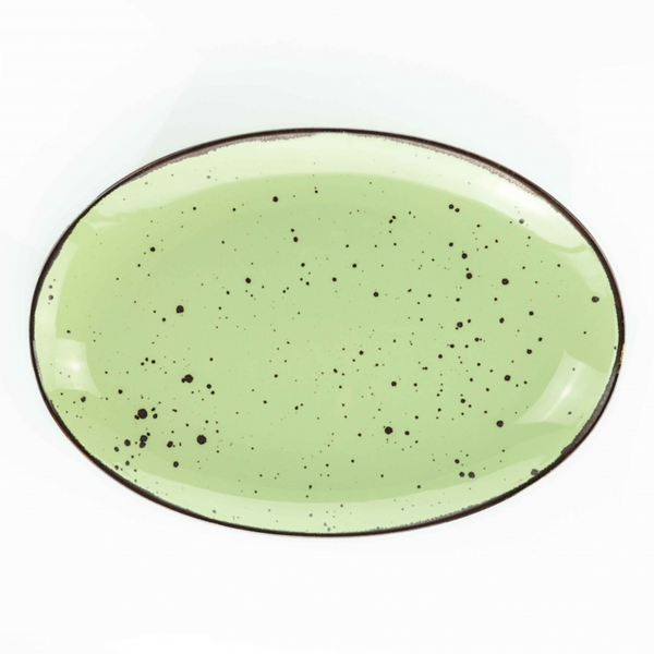 Piatto ovale Weissestal Cottage 38cm - green