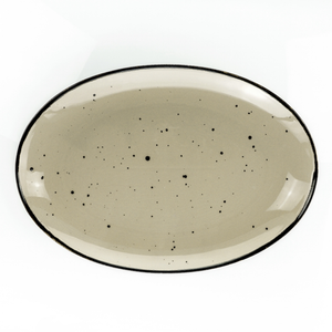 Piatto ovale Weissestal Cottage 38cm - tortora