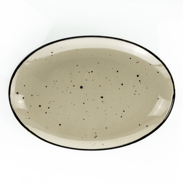 Piatto ovale Weissestal Cottage 38cm - tortora