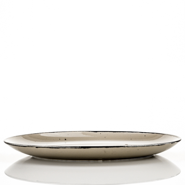 Piatto ovale Weissestal Cottage 38cm - tortora