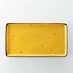 Piatto rettangolare Weissestal Cottage - yellow