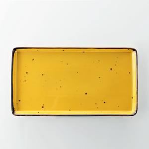 Piatto rettangolare Weissestal Cottage - yellow