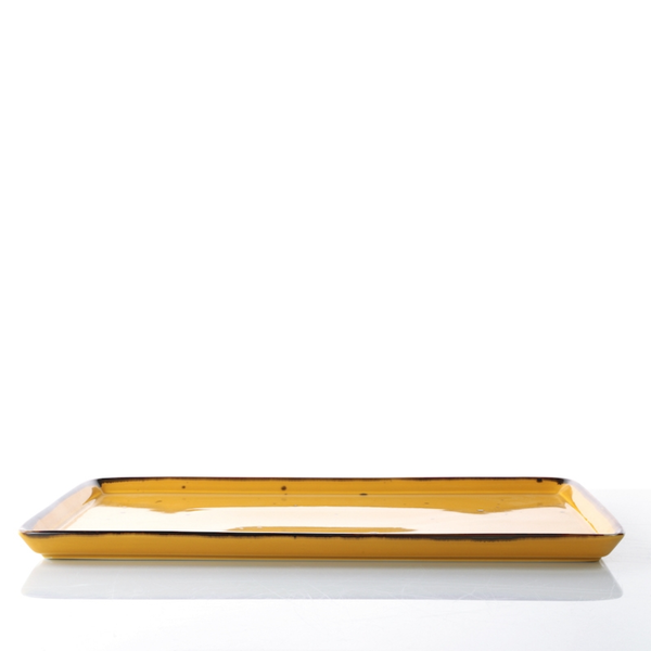 Piatto rettangolare Weissestal Cottage - yellow