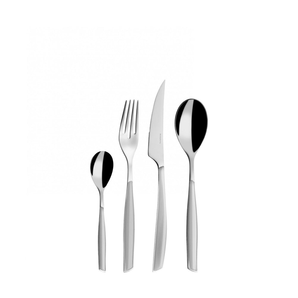 Servizio posate Bugatti Glamour grigio cenere - 24 pz