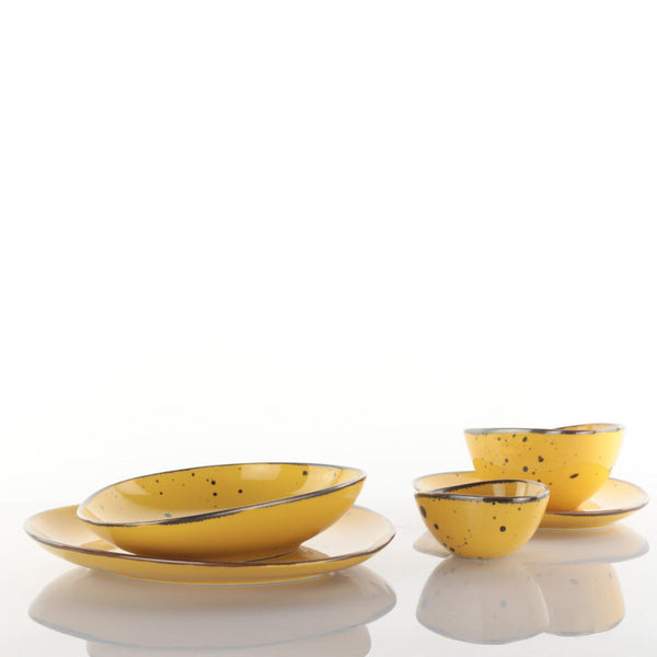Coppetta Weissestal Cottage Aqua yellow 14cm - 2pz