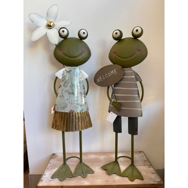 Rana con scritta welcome Stile Nordico