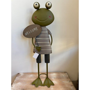 Rana con scritta welcome Stile Nordico