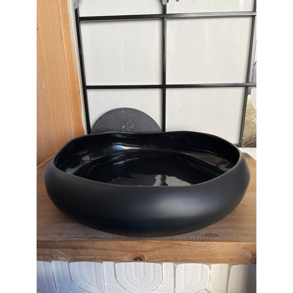 Centrotavola big Ceramiche Conte - nero