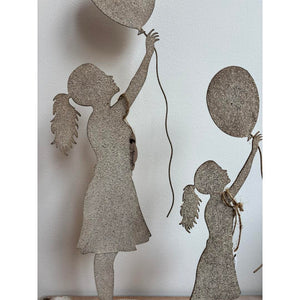 Shilouette con palloncino