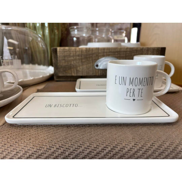 Tazza con vassoio Nuvole di Stoffa - momento