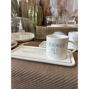 Tazza con vassoio Nuvole di Stoffa - momento