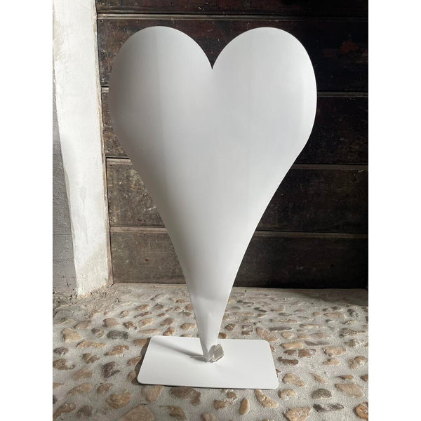 Vaso cuore bianco