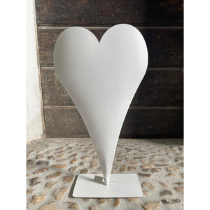 Vaso cuore bianco