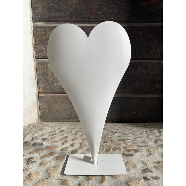 Vaso cuore bianco