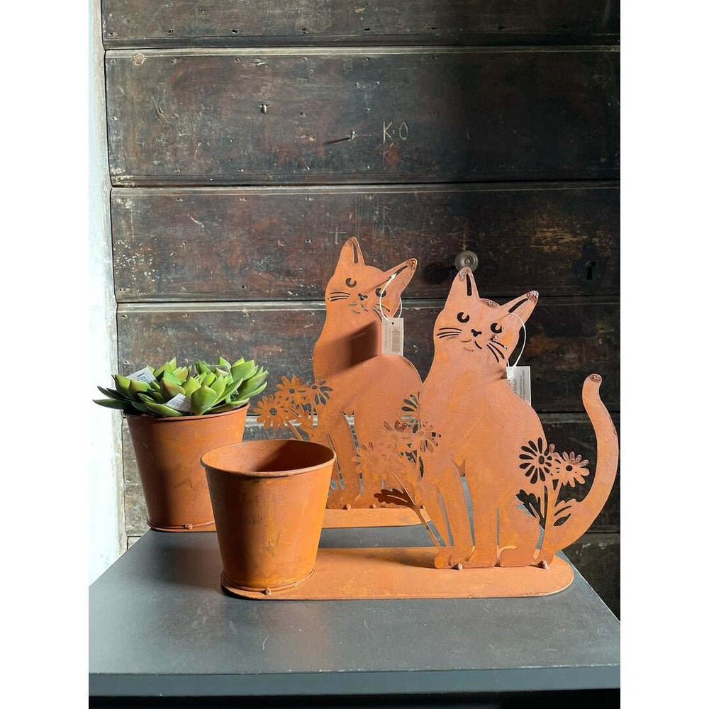 Gattino corten c/cache pot