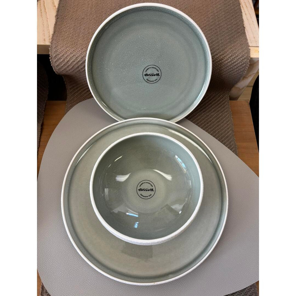 Servizio tavola Evviva Stones verde - 12 pz