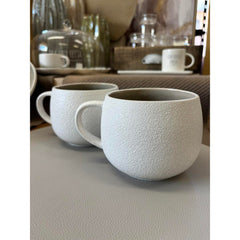 Coppia tazze colazione Evviva Stones tortora