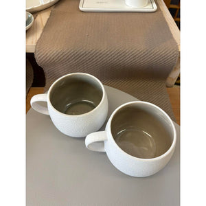 Coppia tazze colazione Evviva Stones tortora