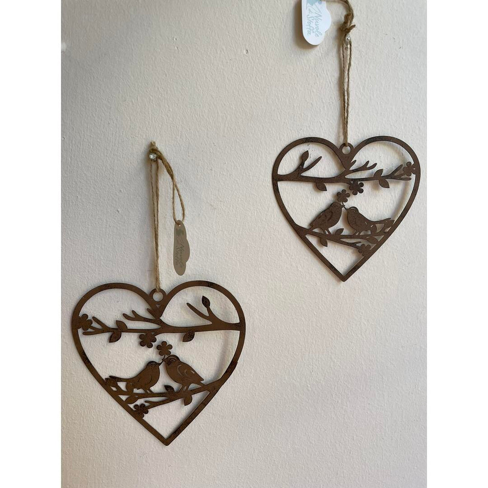 Decorazione cuore Nuvole di Stoffa c/uccellini