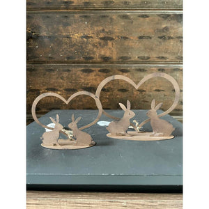 Cuore con coniglietti Nuvole di Stoffa