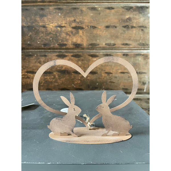 Cuore con coniglietti Nuvole di Stoffa