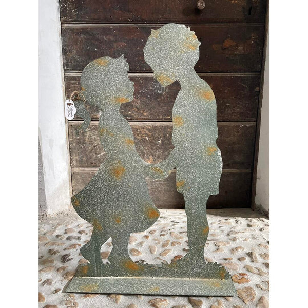 Figura coppia bimbi Nuvole di Stoffa