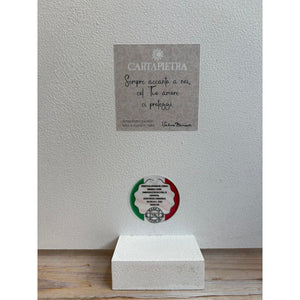 Formella quadrata Cartapietra Angelo Custode