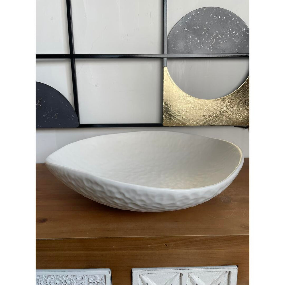 Centrotavola Ceramiche Conte bianco