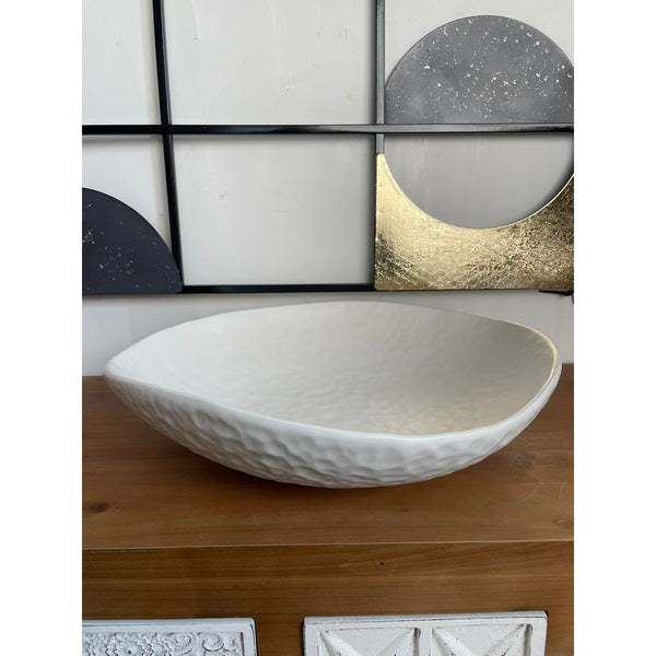 Centrotavola Ceramiche Conte bianco