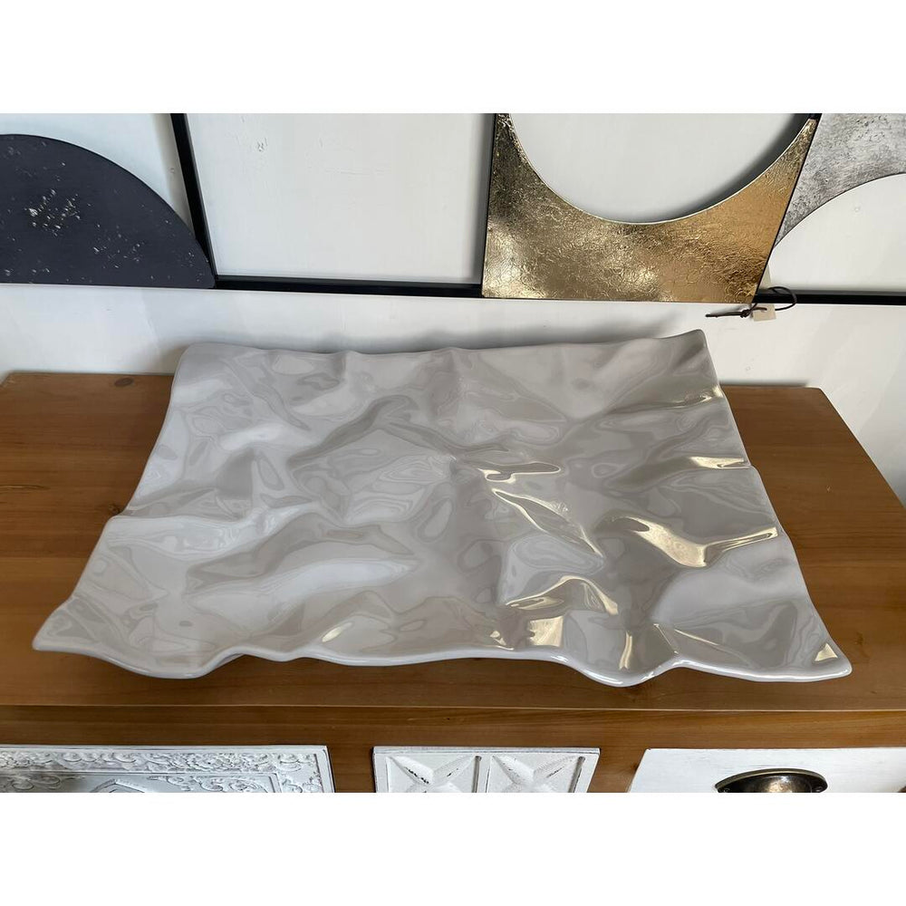 Centrotavola Ceramiche Conte stropicciato