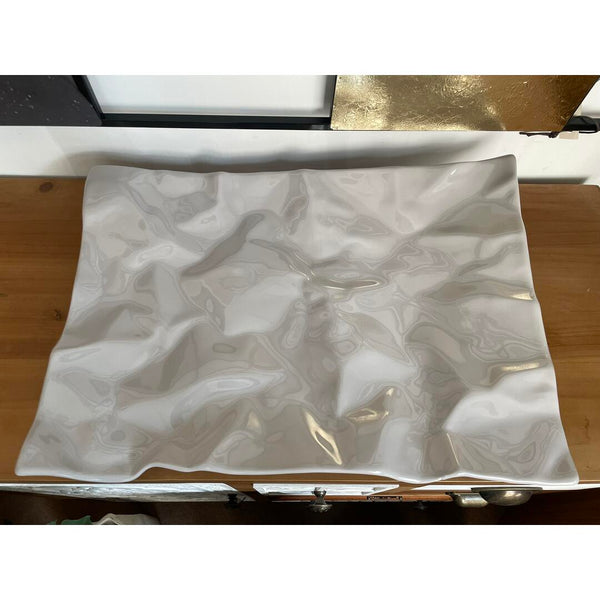 Centrotavola Ceramiche Conte stropicciato