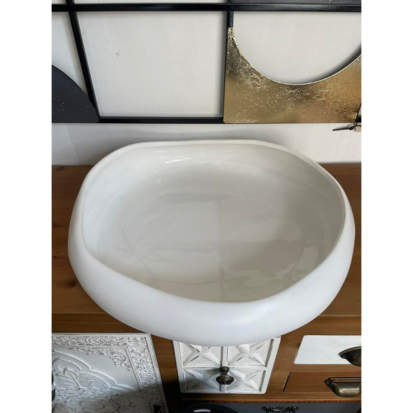 Centrotavola big Ceramiche Conte - bianco