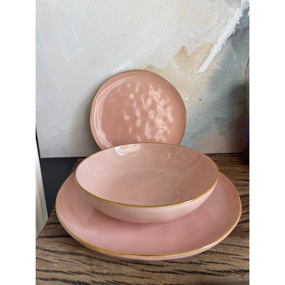 Servizio tavola Rose & Tulipani Concerto cipria - 12 pz