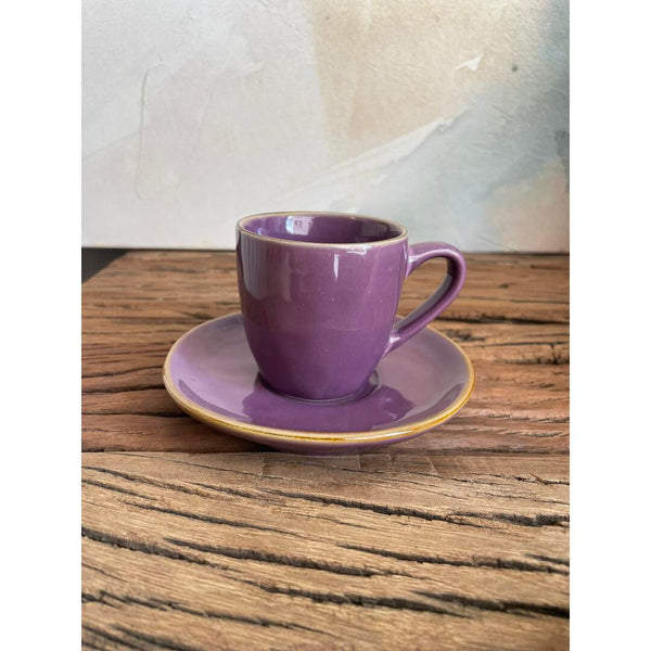 Tazza caffè Rose & Tulipani Concerto malva - 6 pz