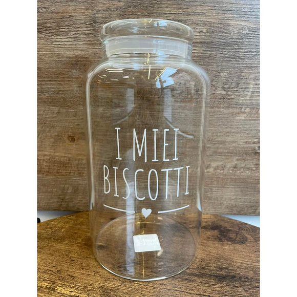 Biscottiera vetro Nuvole di Stoffa