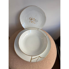 Servizio tavola Weissestal Onix White gold line - 18 pz