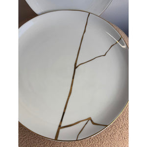 Servizio tavola Weissestal Onix White gold line - 18 pz