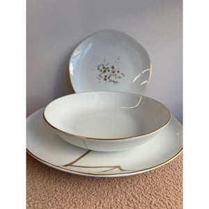 Servizio tavola Weissestal Onix White gold line - 18 pz