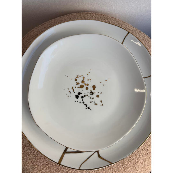 Servizio tavola Weissestal Onix White gold line - 18 pz