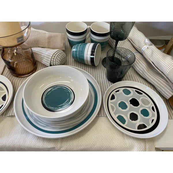 Servizio tavola Andrea Fontebasso Vibes Teal - 18 pz
