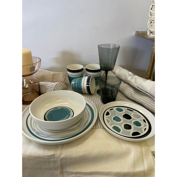 Servizio tavola Andrea Fontebasso Vibes Teal - 18 pz