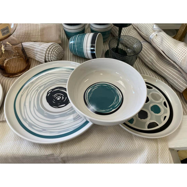 Servizio tavola Andrea Fontebasso Vibes Teal - 18 pz